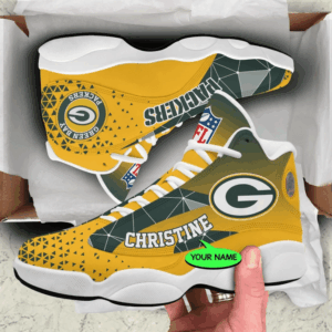 Green Bay Packers Air Jordan 13 Sneaker Custom - Perfect Gift for Fans