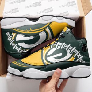 Green Bay Packers Air Jordan 13 Sneaker Custom - Perfect Fan Gift