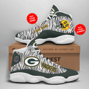 Green Bay Packers Air Jordan 13 Custom Sneaker – Perfect Gift for Fans