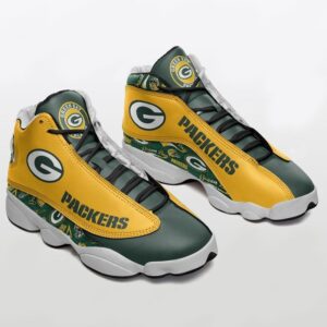 Green Bay Packers Air Jordan 13 Custom Sneakers - Perfect Gift for Fans
