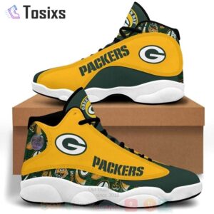 Custom Green Bay Packers Air Jordan 13 Sneakers - Perfect Gift for Fans!