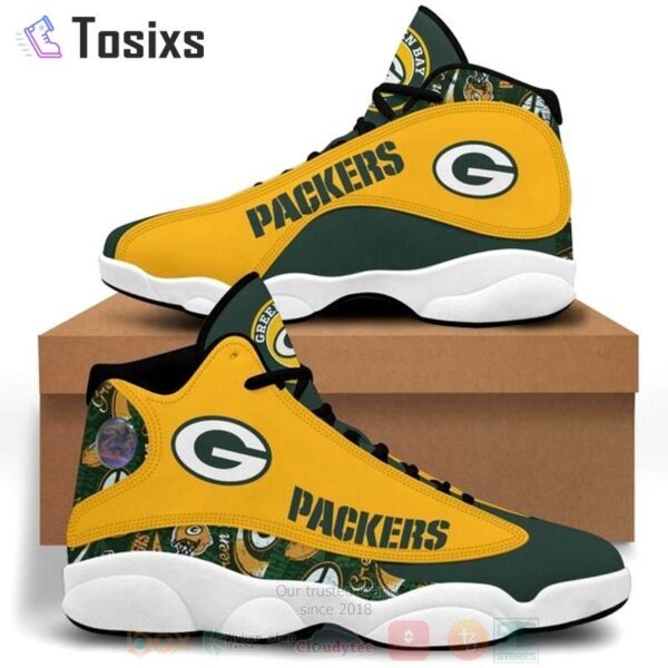 Custom Green Bay Packers Air Jordan 13 Sneakers – Perfect Gift for Fans!
