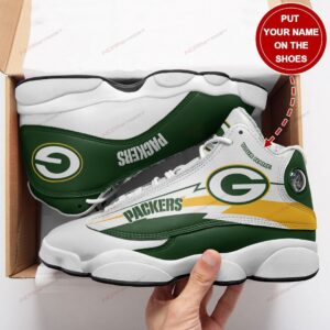 Green Bay Packers Air Jordan 13 Custom Sneaker - Perfect Gift for Fans