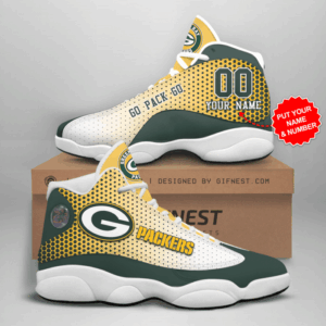 Green Bay Packers Air Jordan 13 Sneaker Custom – Perfect Gift for Fans