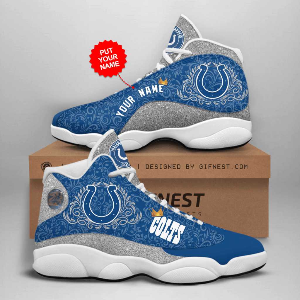 Indianapolis Colts Custom Air Jordan 13 Sneaker – Perfect Gift for Fans Indianapolis Colts Custom Air Jordan 13 Sneaker – Perfect Gift for Fans