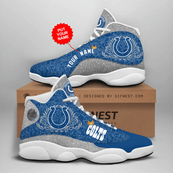 Indianapolis Colts Custom Air Jordan 13 Sneaker – Perfect Gift for Fans