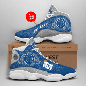 Indianapolis Colts Custom Air Jordan 13 Sneaker – Perfect Gift for Fans