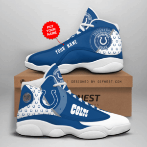 Indianapolis Colts Air Jordan 13 Custom Sneaker – Perfect Gift for Fans!