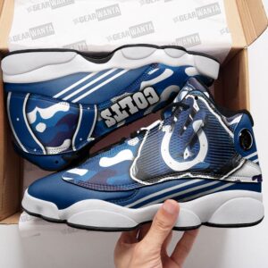 Indianapolis Colts Air Jordan 13 Sneaker Custom – Perfect Gift for Fans!