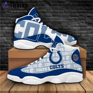 Indianapolis Colts Air Jordan 13 Custom Sneaker - Perfect Gift for Fans