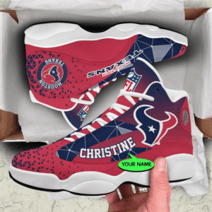 Custom Houston Texans Air Jordan 13 Sneaker – Perfect Gift for Fans