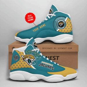 Custom Jacksonville Jaguars Air Jordan 13 Sneaker - Perfect Gift for Fans