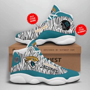 Jacksonville Jaguars Air Jordan 13 Sneaker Custom Gift for Fans NFL Exclusive