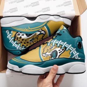 Exclusive Jacksonville Jaguars Custom Air Jordan 13 Sneaker - Perfect Gift for Fans