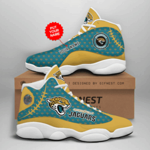 Custom Jacksonville Jaguars Air Jordan 13 Sneaker – Perfect Gift for Fans
