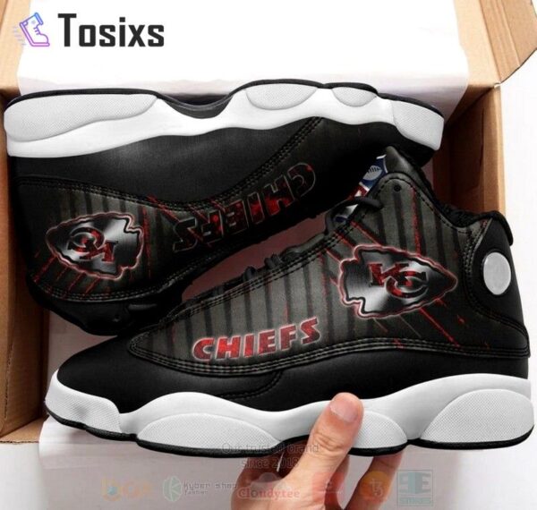 Kansas City Chiefs Custom Black Air Jordan 13 Sneaker – Perfect Gift for Fans