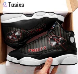 Kansas City Chiefs Custom Black Air Jordan 13 Sneaker – Perfect Gift for Fans