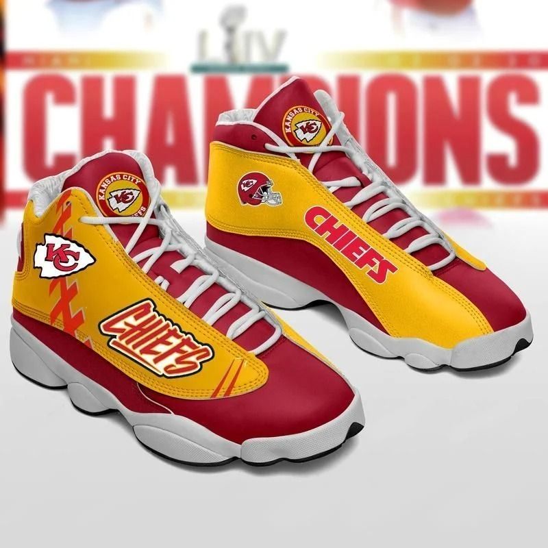 Custom Kansas City Chiefs Air Jordan 13 Sneaker: Perfect Gift for Fans Custom Kansas City Chiefs Air Jordan 13 Sneaker: Perfect Gift for Fans