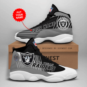 Las Vegas Raiders Air Jordan 13 Custom Sneaker: Perfect Gift for Fans