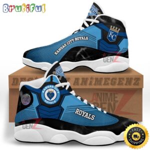 Authentic Kansas City Royals Air Jordan 13 Sneaker Custom – Unisex Fan Gift
