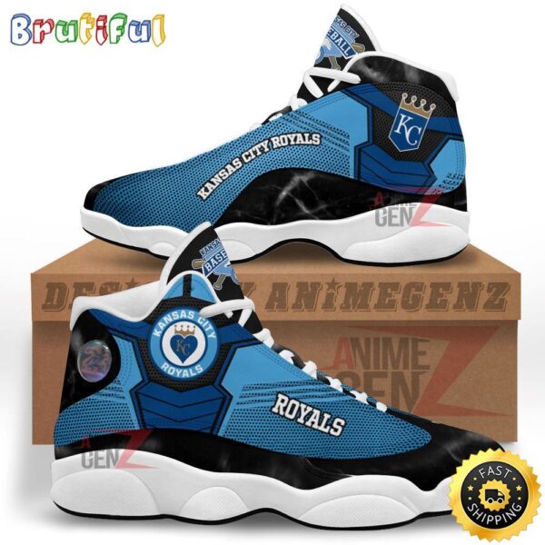 Authentic Kansas City Royals Air Jordan 13 Sneaker Custom – Unisex Fan Gift