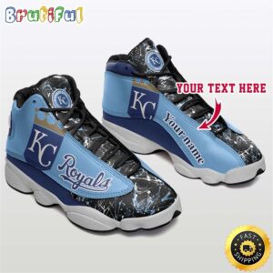 Custom Kansas City Royals Air Jordan 13 Sneakers - Unisex Fans Gift