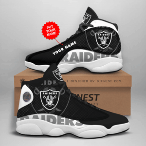 Las Vegas Raiders Air Jordan 13 Custom Sneaker – Perfect Gift for Fans!