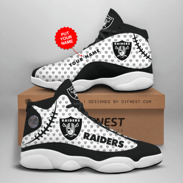 Las Vegas Raiders Air Jordan 13 Custom Sneaker: Perfect Gift for Fans