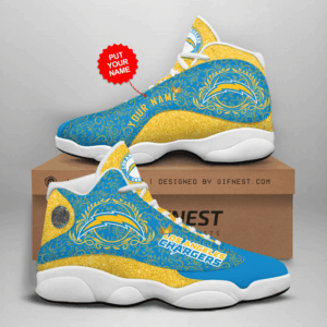 Los Angeles Chargers Air Jordan 13 Sneaker Custom - Perfect Gift for Fans