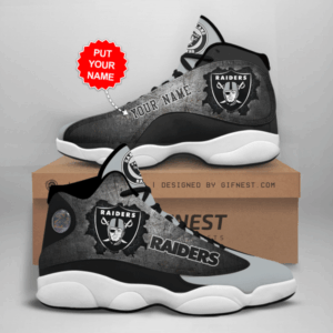 Las Vegas Raiders Air Jordan 13 Sneaker Custom - Perfect Gift for Fans