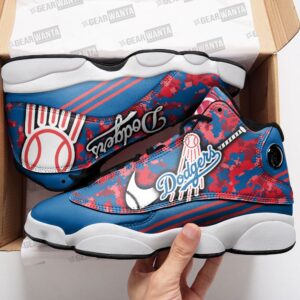 Los Angeles Dodgers Air Jordan 13 Custom Sneakers - Unisex Shoes Gift for Fans