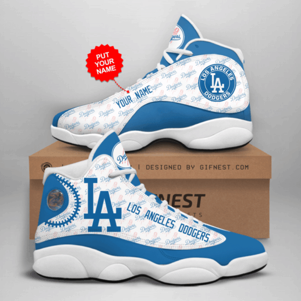 Los Angeles Dodgers Air Jordan 13 Custom Sneakers – Unisex Fan Gift
