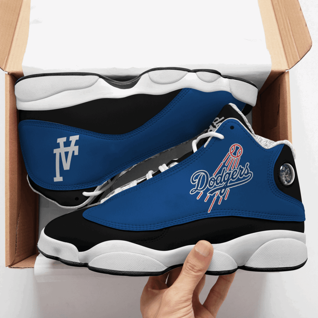 Los Angeles Dodgers Air Jordan 13 Custom Sneaker – Unisex Gift for Fans