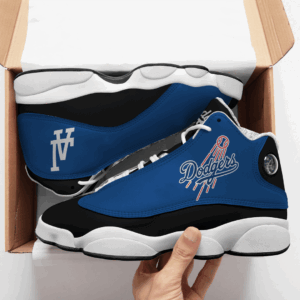 Los Angeles Dodgers Air Jordan 13 Custom Sneaker - Unisex Gift for Fans