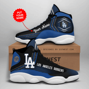 Los Angeles Dodgers Air Jordan 13 Custom Sneakers – Perfect Gift for Fans