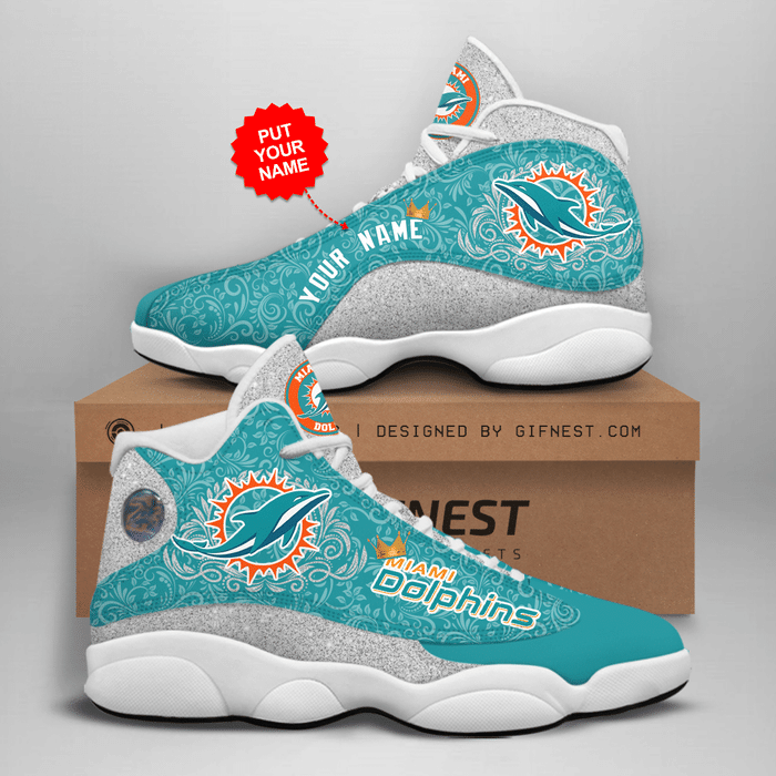 Custom Miami Dolphins Air Jordan 13 Sneaker – Perfect Gift for Fans Custom Miami Dolphins Air Jordan 13 Sneaker – Perfect Gift for Fans