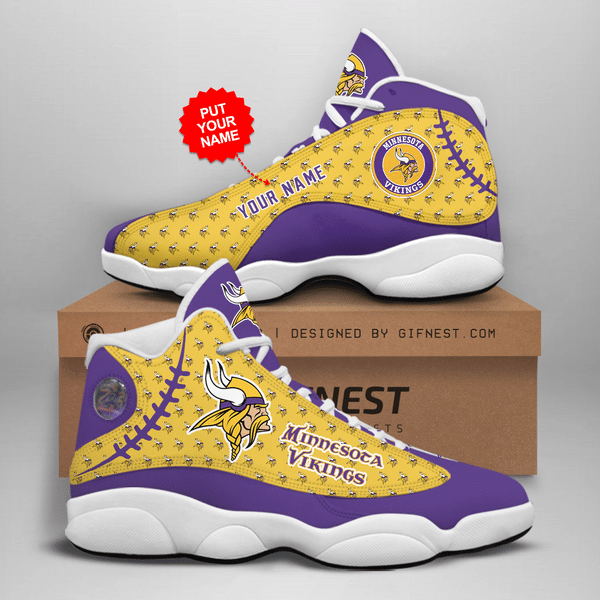Minnesota Vikings Air Jordan 13 Sneaker Custom – Perfect NFL Fan Gift Minnesota Vikings Air Jordan 13 Sneaker Custom – Perfect NFL Fan Gift