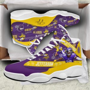 Minnesota Vikings Air Jordan 13 Custom Sneaker - Perfect Gift for NFL Fans