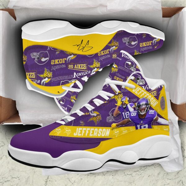 Minnesota Vikings Air Jordan 13 Custom Sneaker – Perfect Gift for NFL Fans