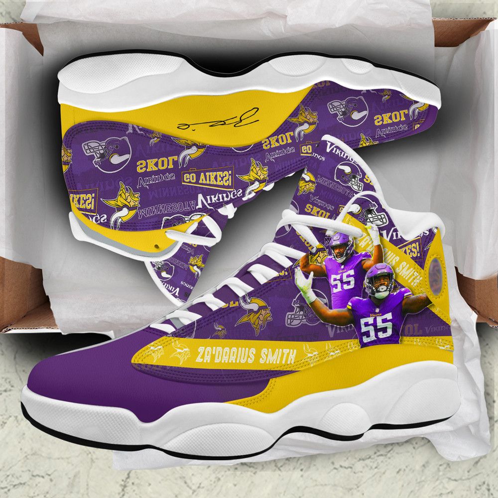 Minnesota Vikings Air Jordan 13 Custom Sneakers – Perfect Gift for Fans Minnesota Vikings Air Jordan 13 Custom Sneakers – Perfect Gift for Fans