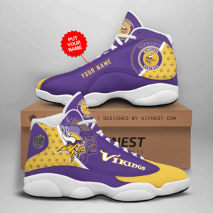 Minnesota Vikings NFL Air Jordan 13 Custom Sneaker – Perfect Gift for Fans