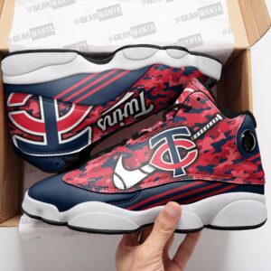 Minnesota Twins Air Jordan 13 Custom Sneakers - Unisex Fan Gift