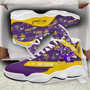 Minnesota Vikings Air Jordan 13 Custom Sneaker - Perfect Gift for Fans