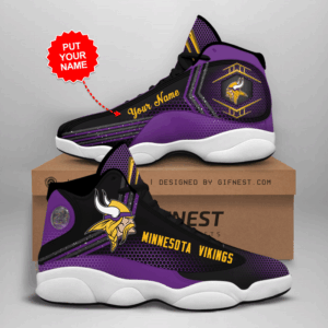 Minnesota Vikings Air Jordan 13 Custom Sneaker: Perfect Fan Gift
