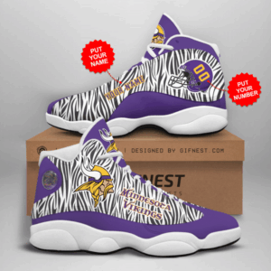 Minnesota Vikings Air Jordan 13 Custom Sneaker – Perfect Gift for Fans