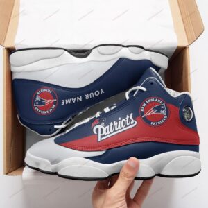 New England Patriots Air Jordan 13 Custom Sneakers - Perfect Gift for Fans