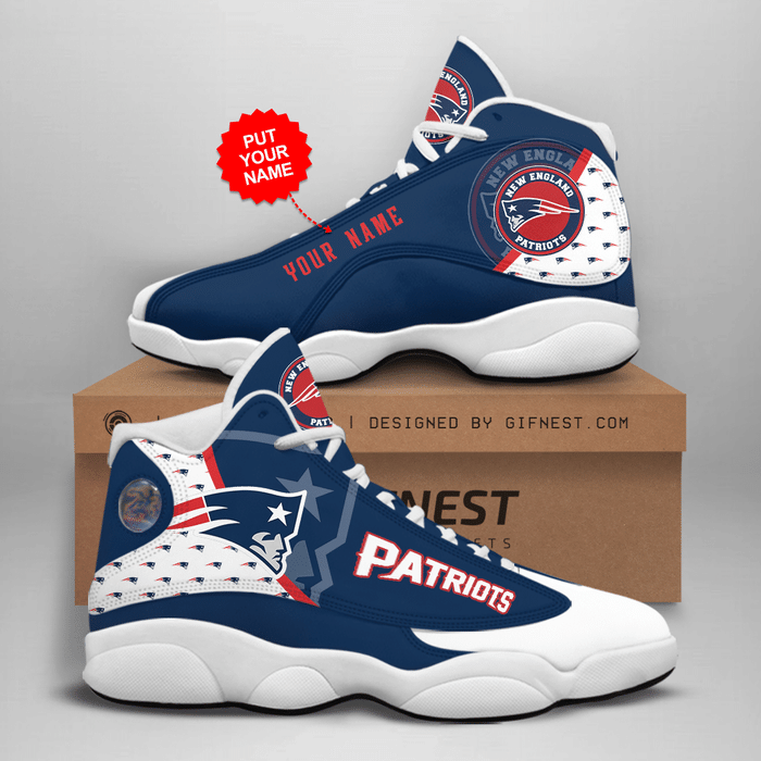 New England Patriots Air Jordan 13 Custom Sneaker – Perfect Gift for Fans New England Patriots Air Jordan 13 Custom Sneaker – Perfect Gift for Fans