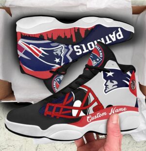 New England Patriots Air Jordan 13 Sneaker Custom - Perfect Gift for Fans