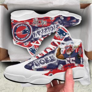 New England Patriots Air Jordan 13 Custom Sneakers – Perfect Gift for Fans