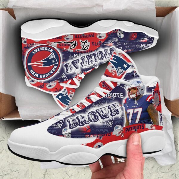 New England Patriots Air Jordan 13 Custom Sneaker – Perfect Gift for Fans!